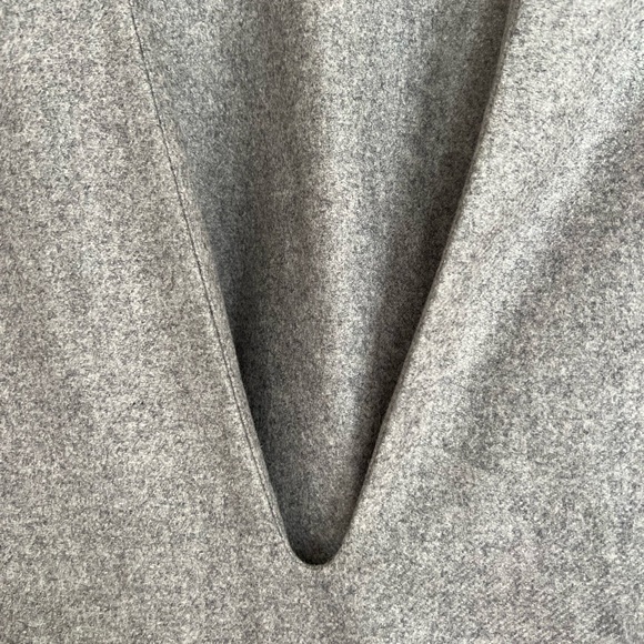 COS Grey Wool Plunging Neck Sweater Jacket - Picture 3 of 7